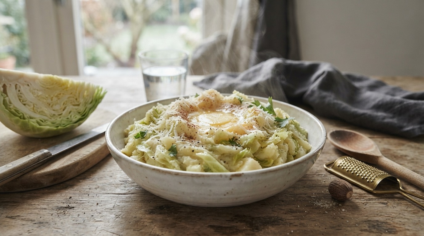 Vegetarische Spitskoolstampot