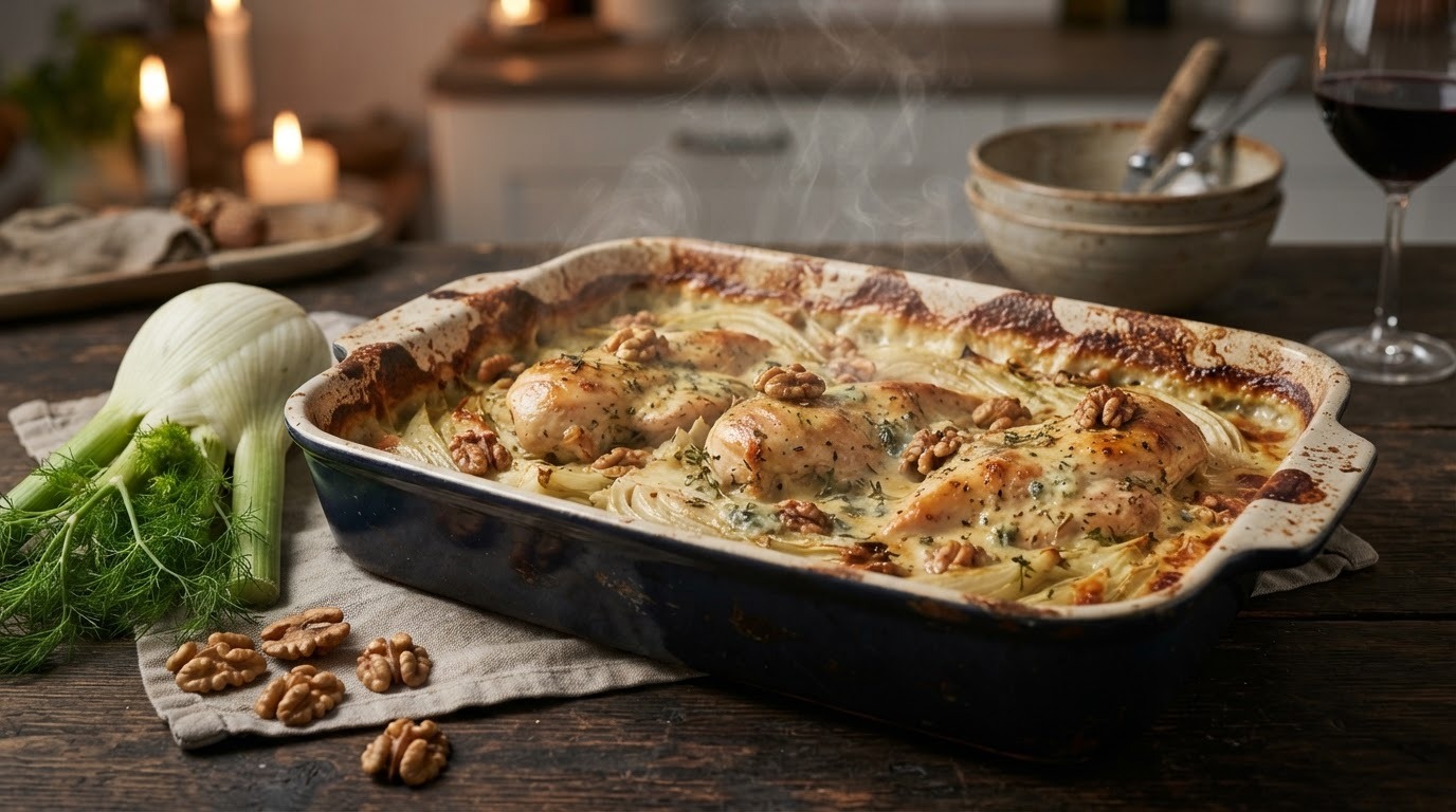 Venkel en kip uit de Oven