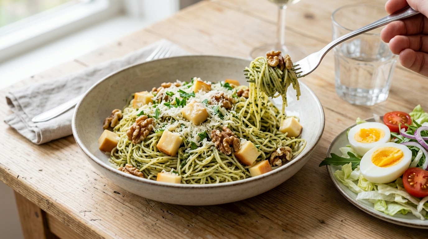 Vermicelli / Walnoten - Schotel