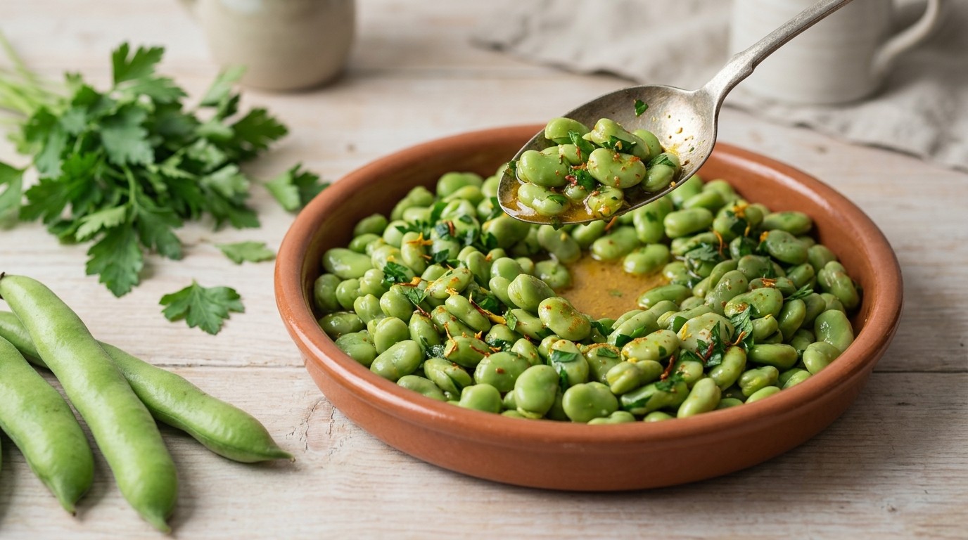 Verse Tuinbonensalade