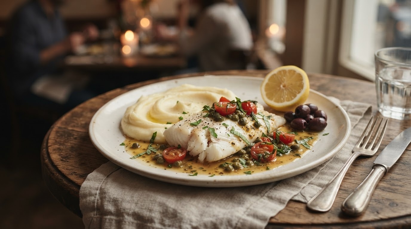 Victoriabaarsfilet met Mosterdvinaigrette recept Victoriabaarsfilet met Mosterdvinaigrette recept
