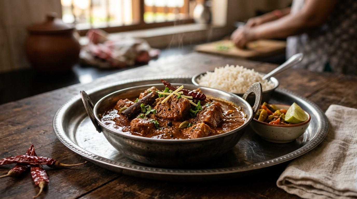 Vindaloo (Heet en Zuur Varkensvlees) recept Vindaloo (Heet en Zuur Varkensvlees) recept