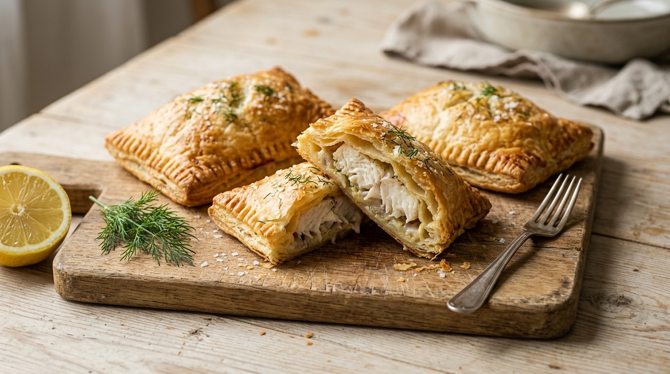 Vis Bladerdeegpakketjes recept Vis Bladerdeegpakketjes recept