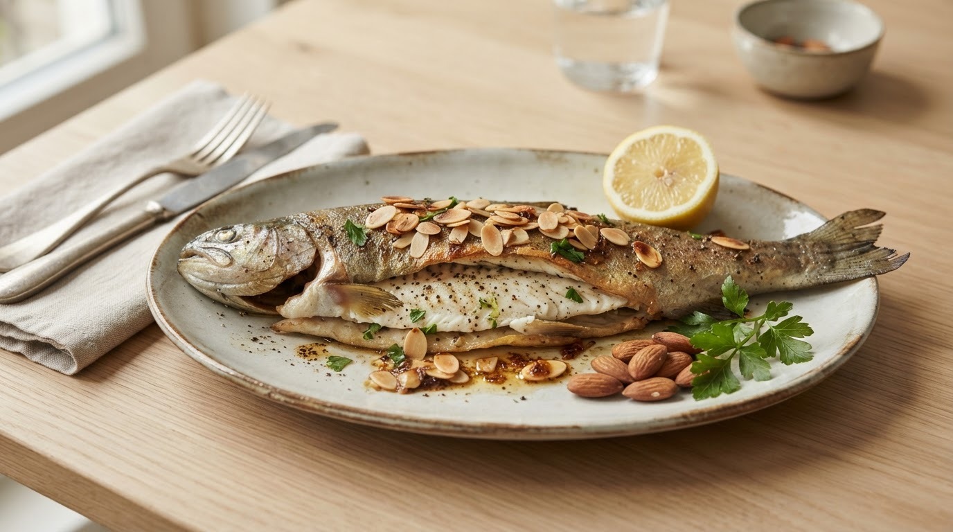 Vis Forel met Amandelen 1 recept Vis Forel met Amandelen 1 recept