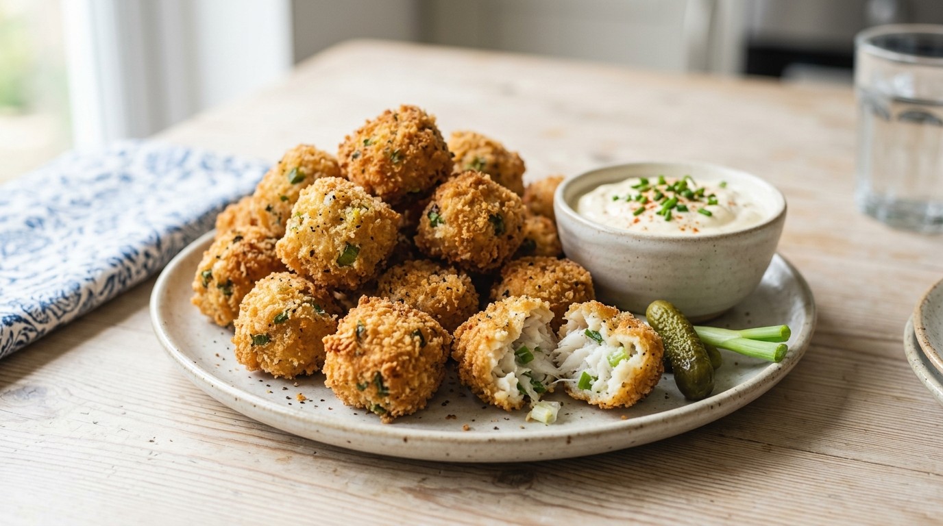 Visballetjes met Creme Fraiche