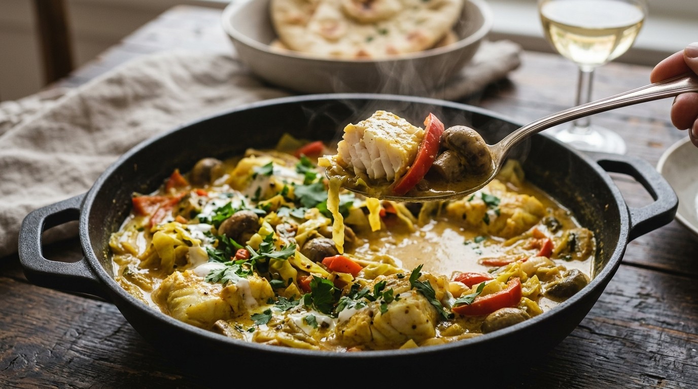 Viscurry met Groenten