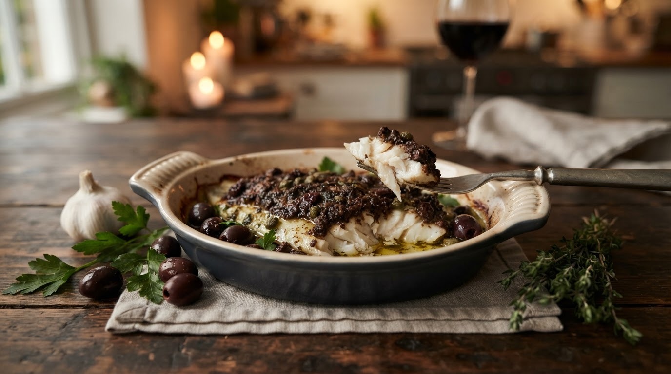 Visfilet uit de Oven met Tapenade