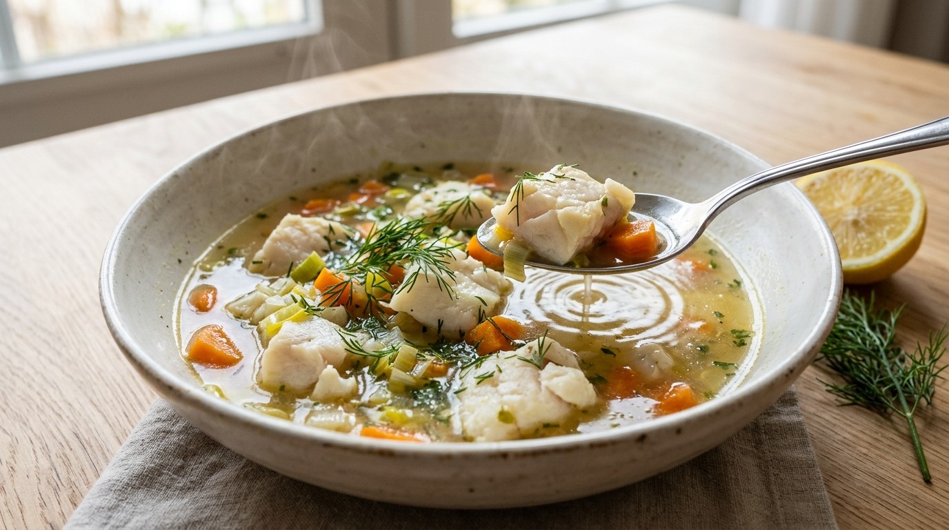 Vissoep (350 Kcal)