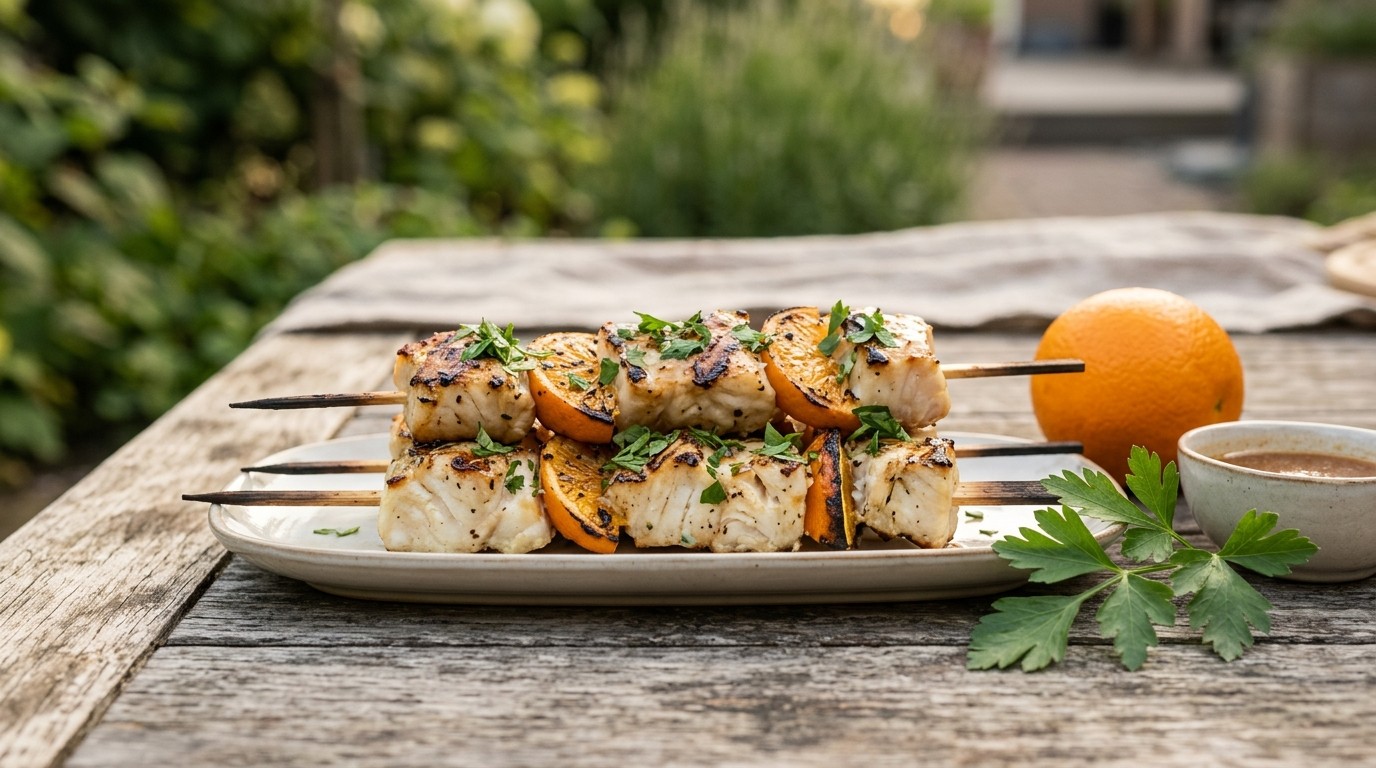 Visspiesen met Sinaasappel recept Visspiesen met Sinaasappel recept