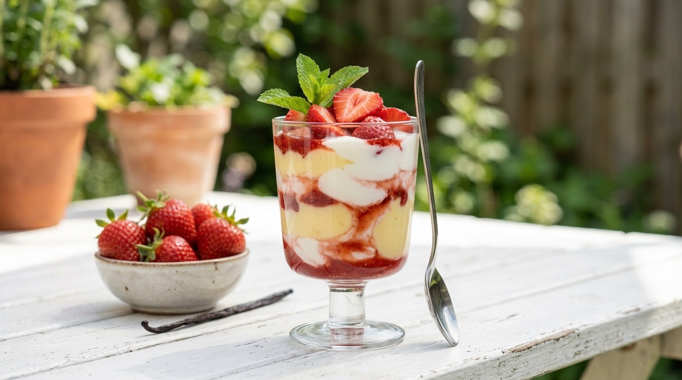 Vlaflip met Aardbeien