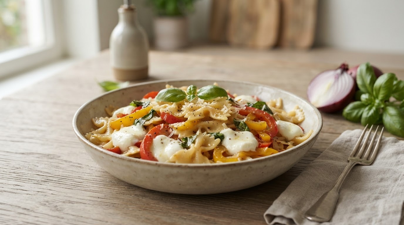 Vlinderpasta met Paprika