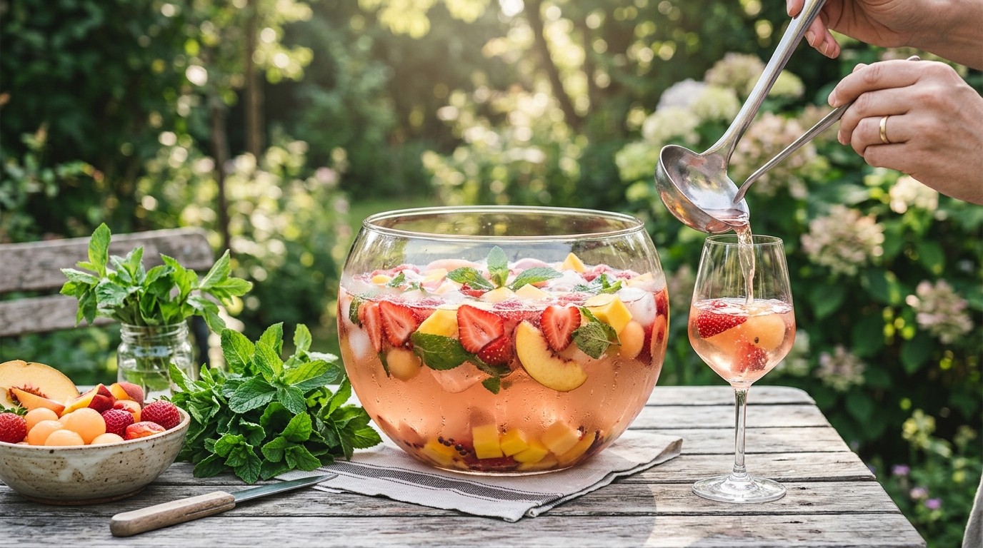 Vruchtenbowl met Rosé