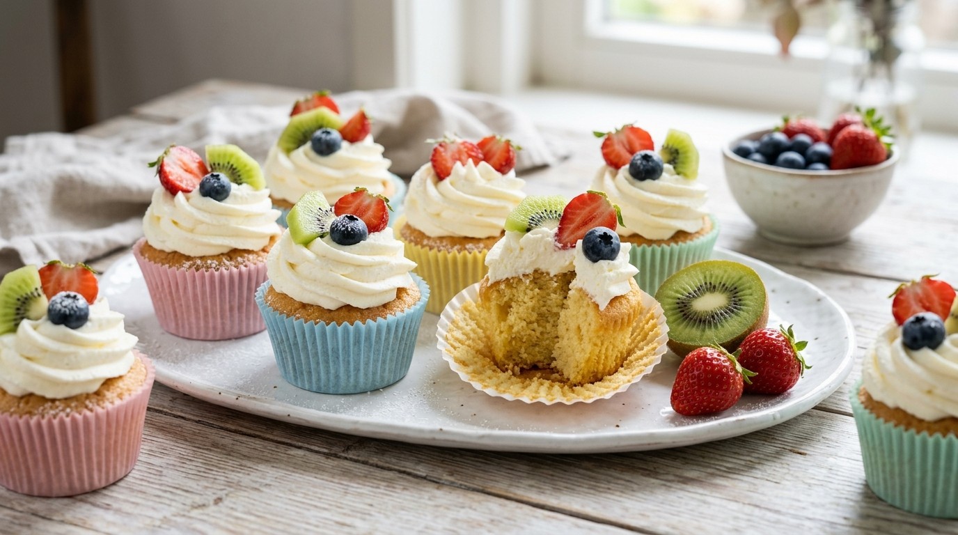 Vruchtencupcakes recept Vruchtencupcakes recept