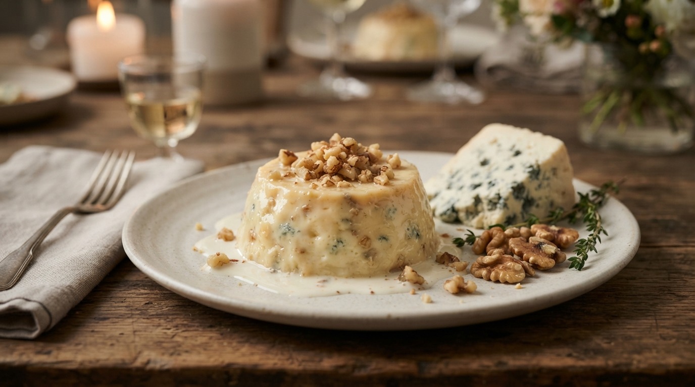 Walnoten-roquefort Flans recept Walnoten-roquefort Flans recept