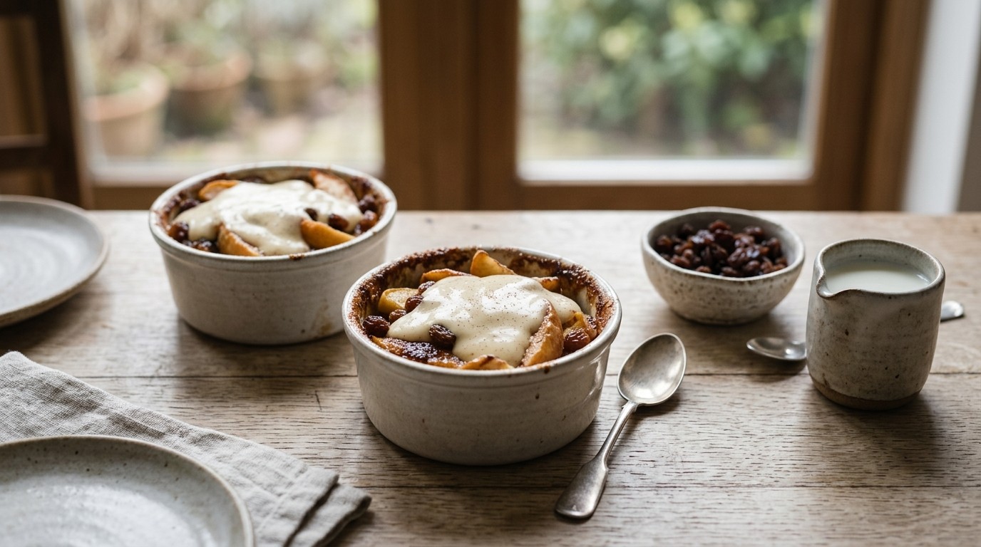 Warm Appeltoetje met Vanille-kaneelsaus