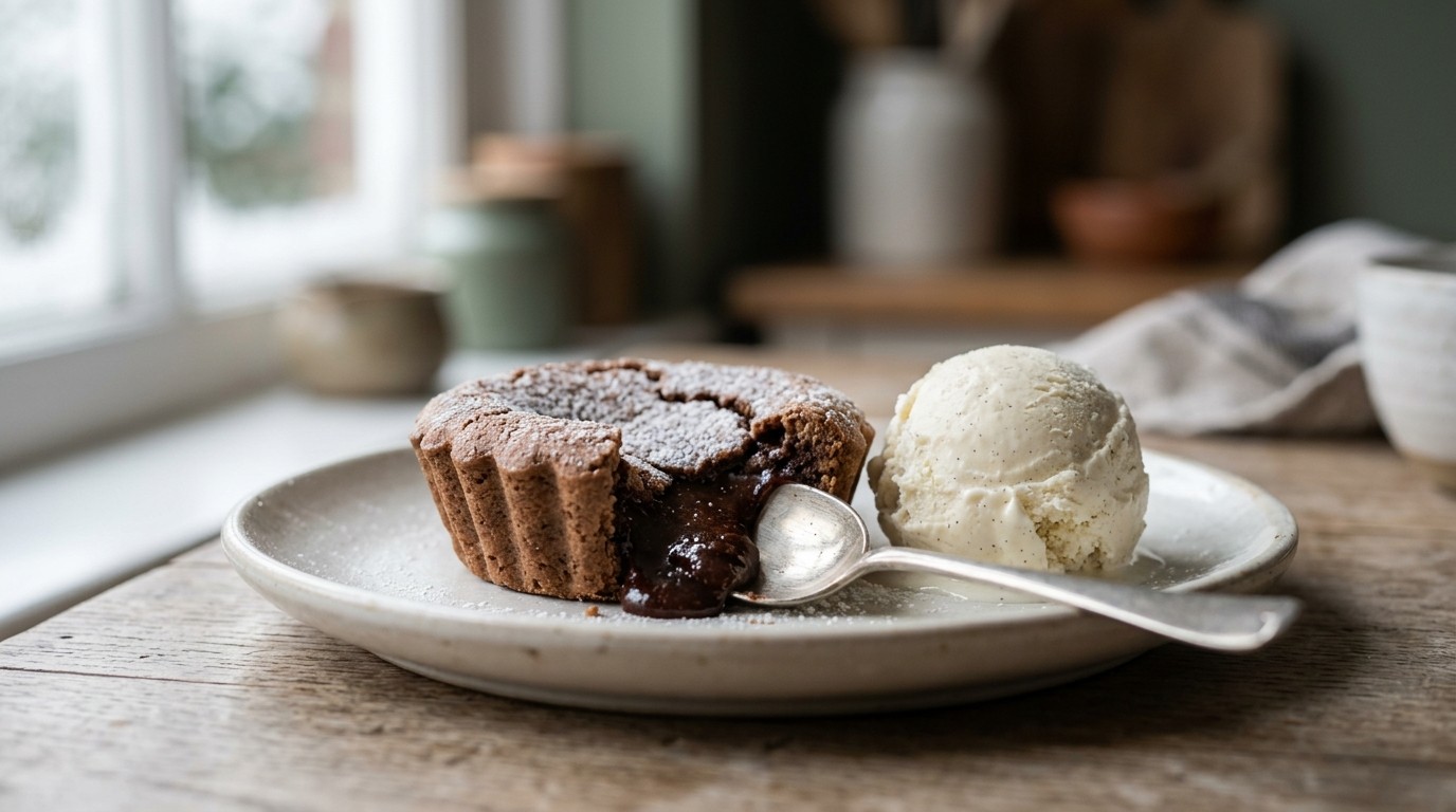 Warm Chocoladetaartje