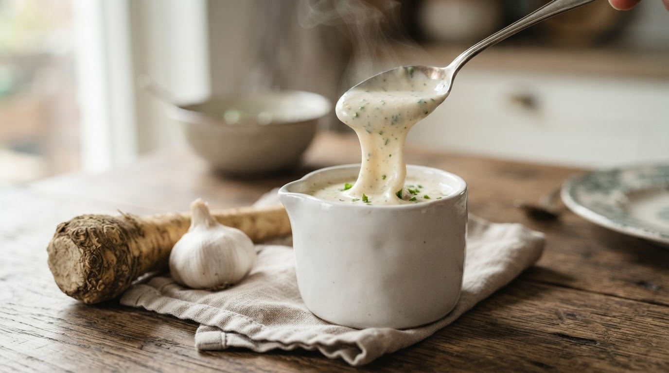 Warme Mierikswortelsaus recept Warme Mierikswortelsaus recept