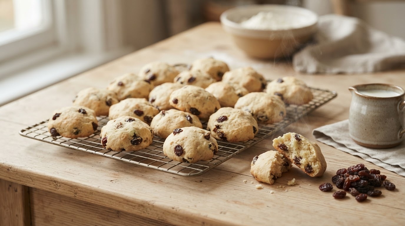 Warme Rozijnenkoekjes Voor een Baby van 6 Maanden