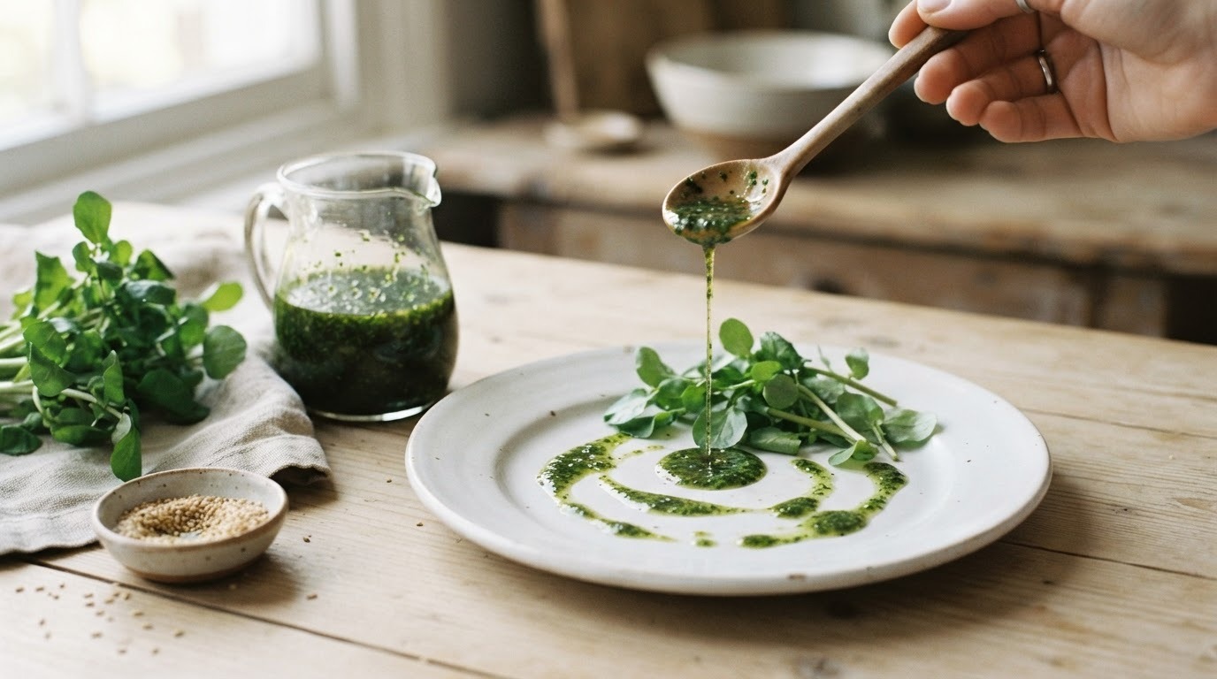 Waterkerssaus recept Waterkerssaus recept