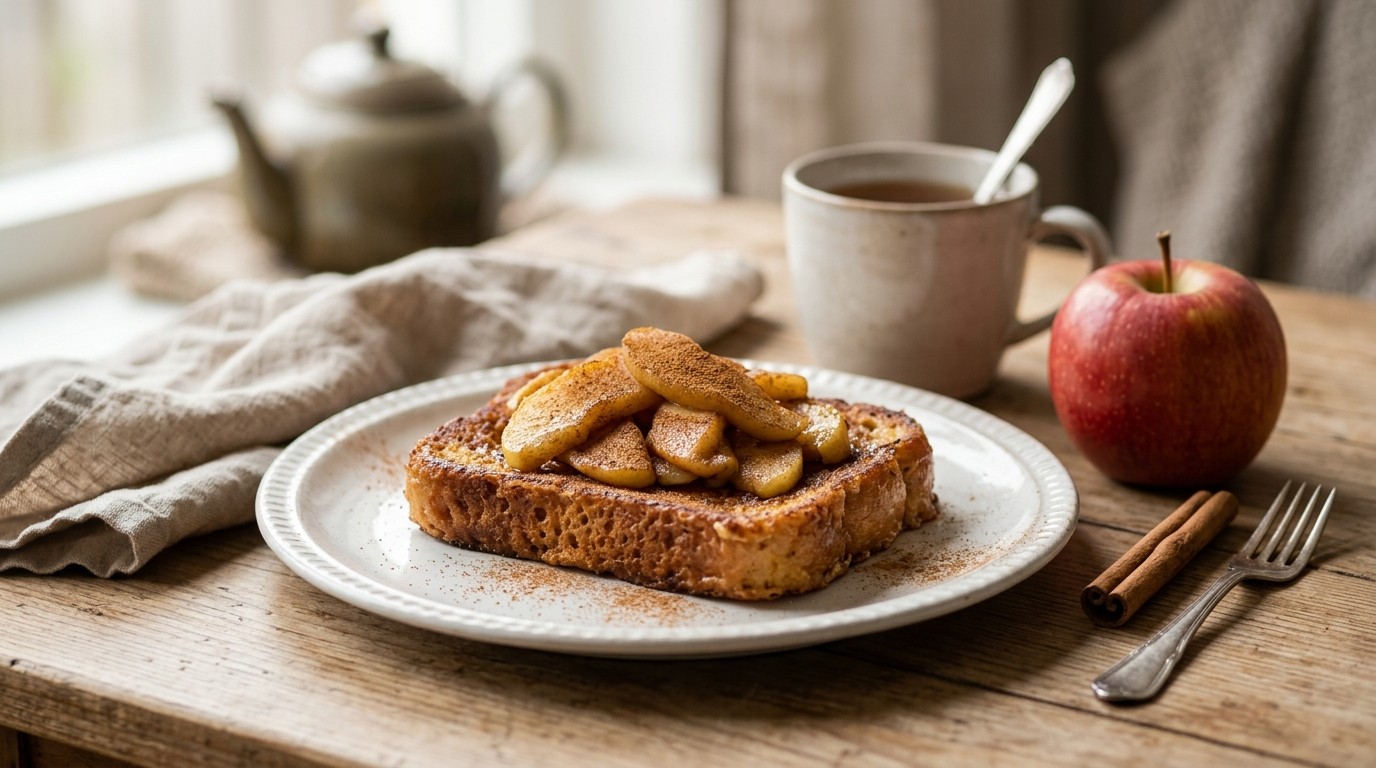 Wentelteefje met Gebakken Appeltjes