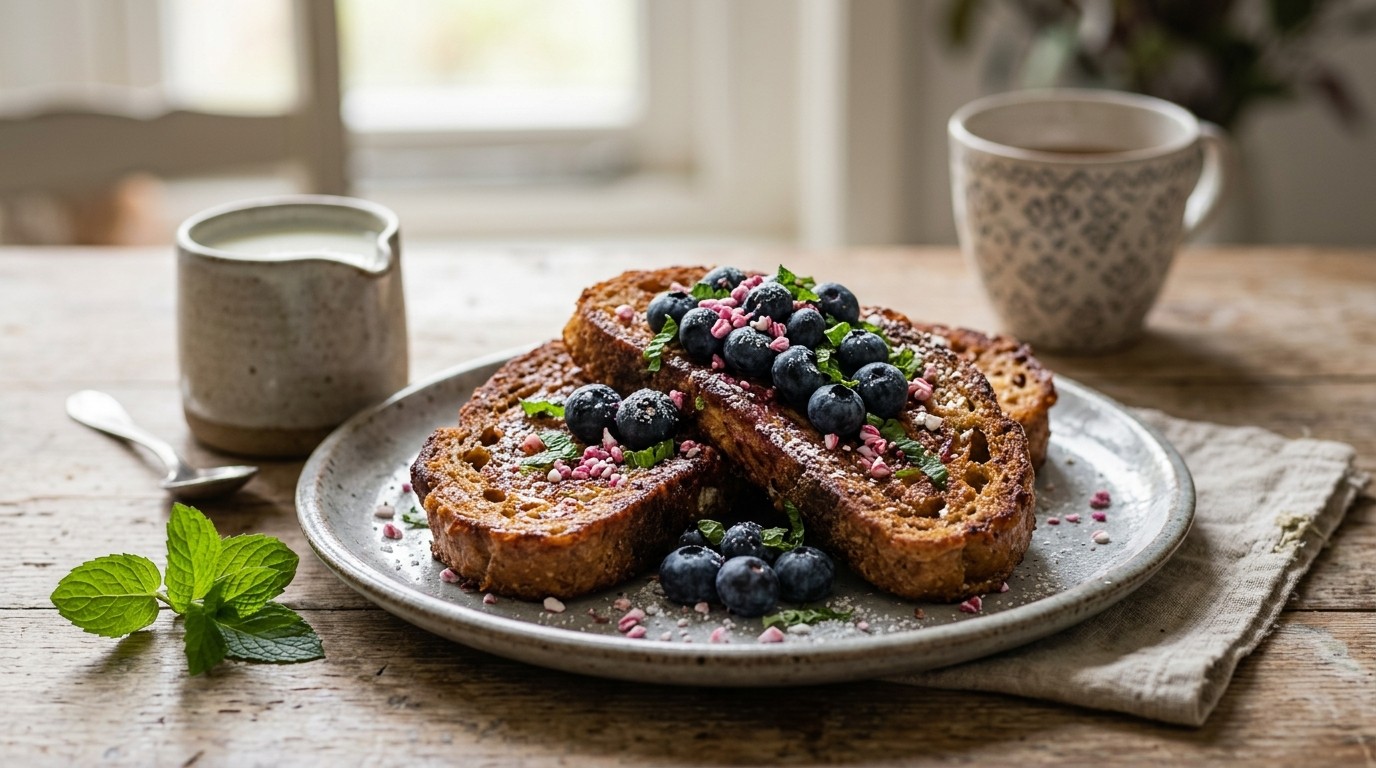 Wentelteefjes met Blauwe Bessen