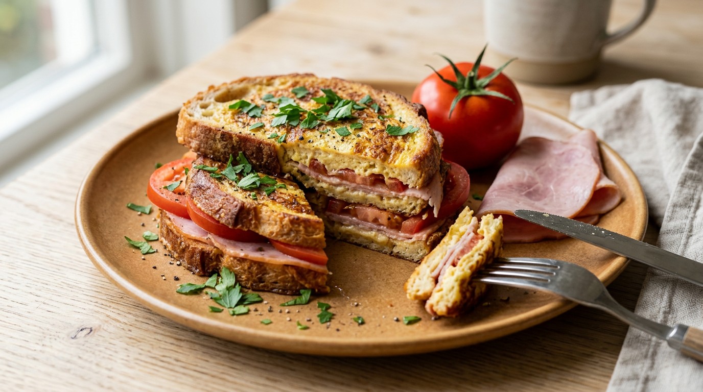 Wentelteefjes met Tomaat en ham recept Wentelteefjes met Tomaat en ham recept