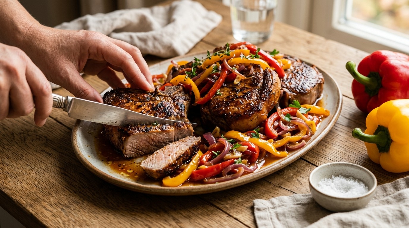 Wildzwijn met Zoetzure Paprika