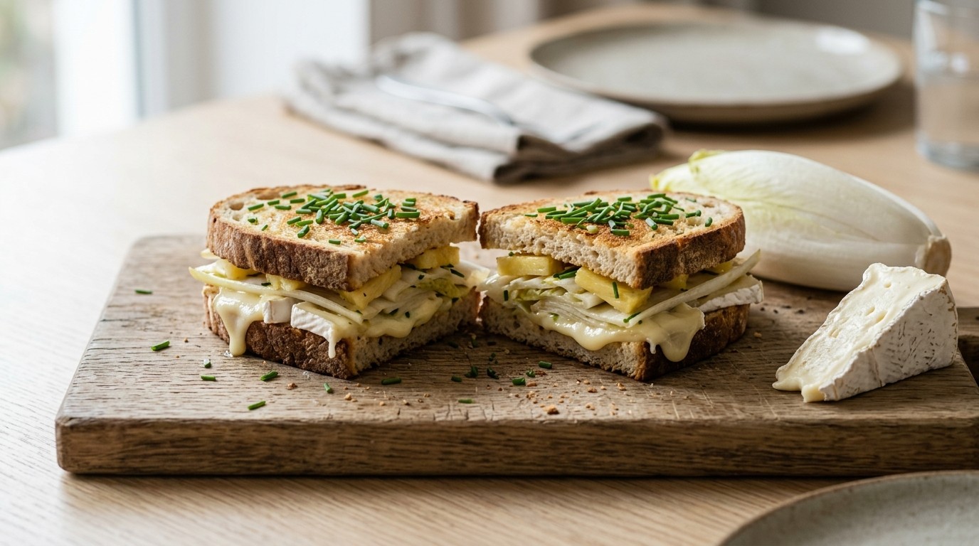 Witlof-briesandwich recept Witlof-briesandwich recept
