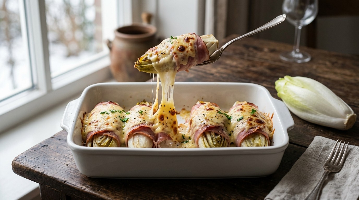 Witlof met ham en Kaas recept Witlof met ham en Kaas recept