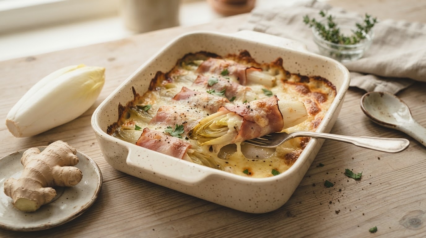 Witlof met ham
