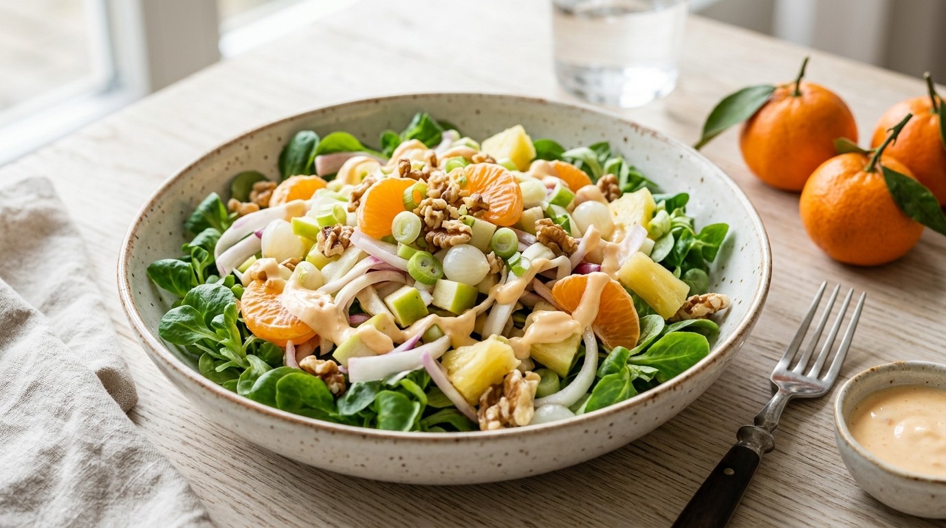 Witlofsalade met Mandarijnmayonaise recept Witlofsalade met Mandarijnmayonaise recept