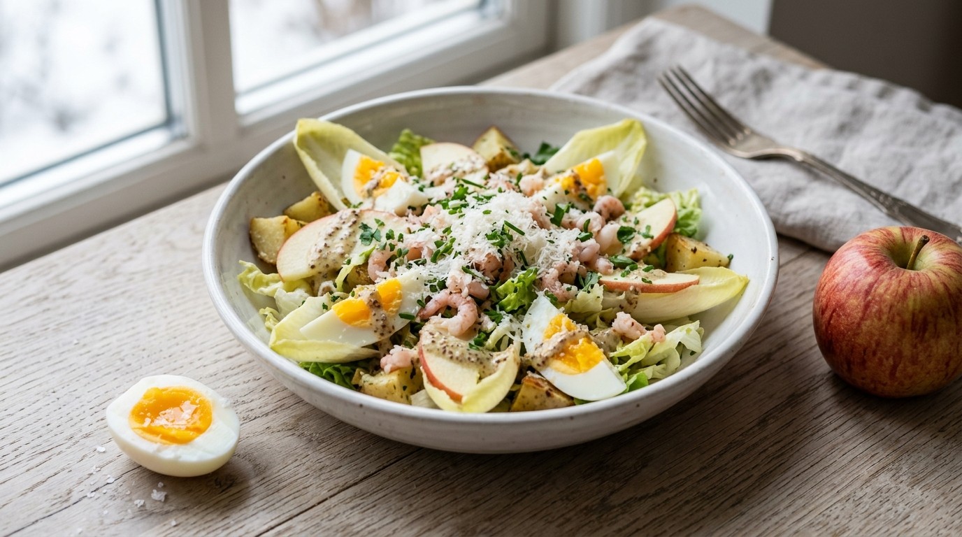 Witlofsalade met Parmezaanse Kaas