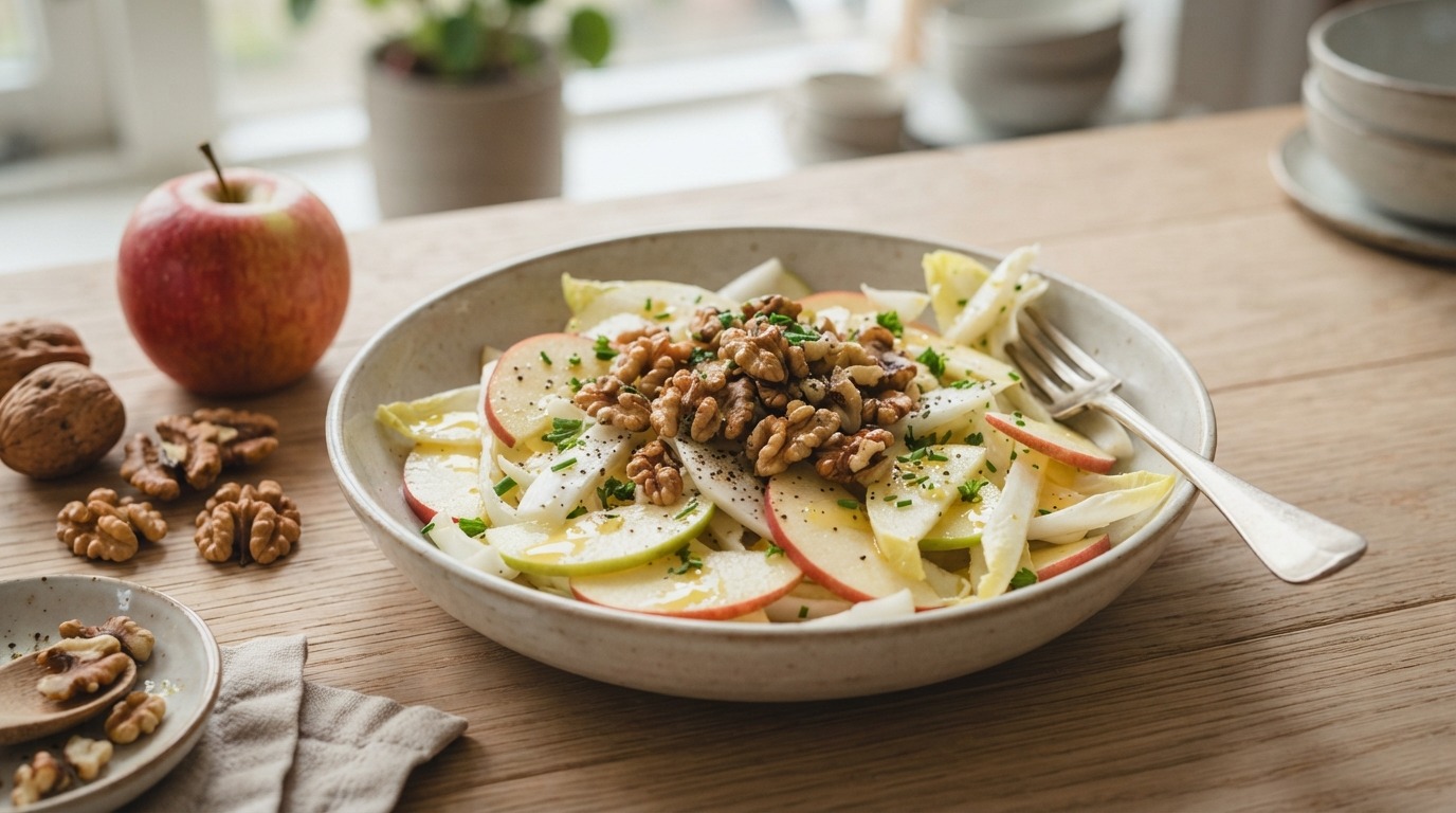 Witlofsalade met Walnoten