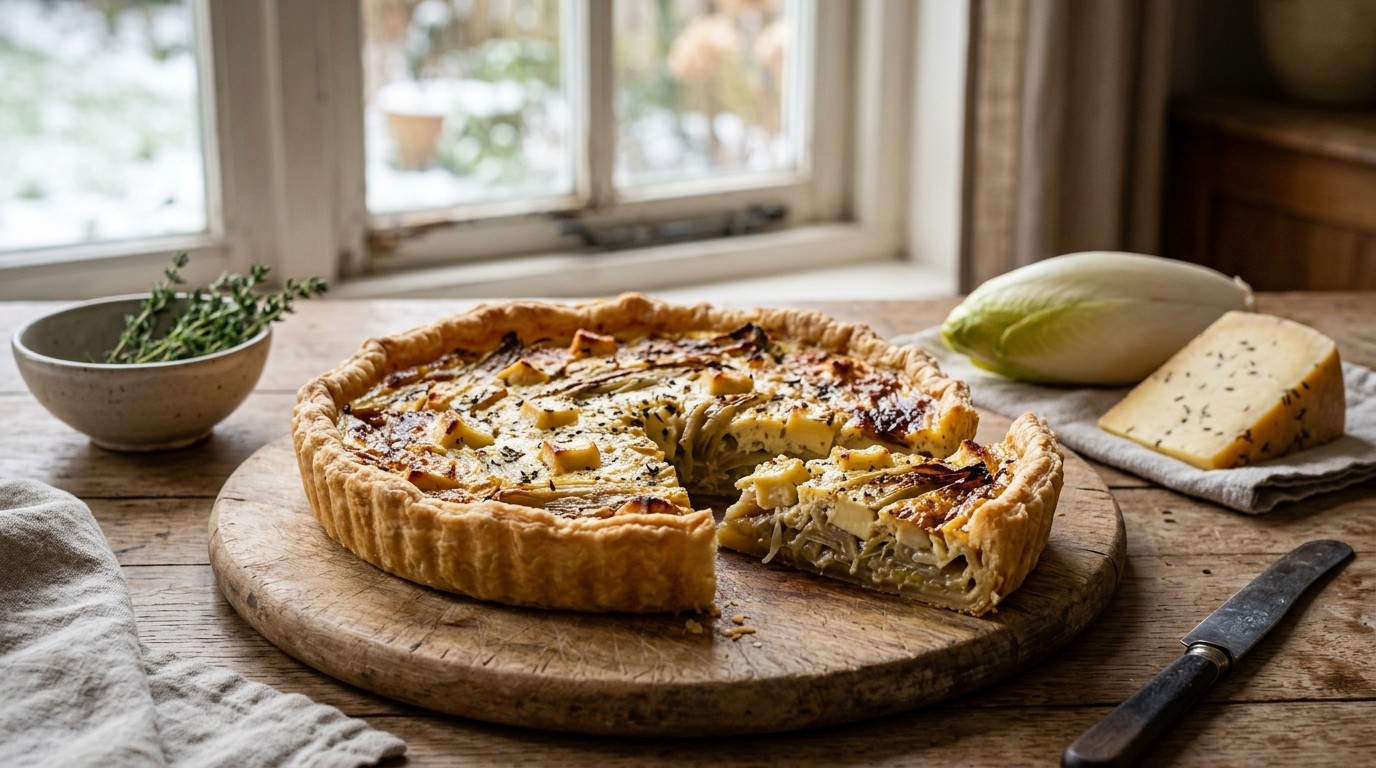 Witloftaart met Komijnekaas