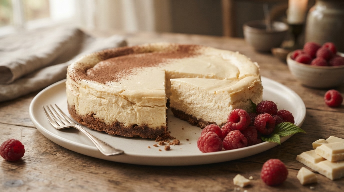 Witte Chocolade Cheese Cake recept Witte Chocolade Cheese Cake recept