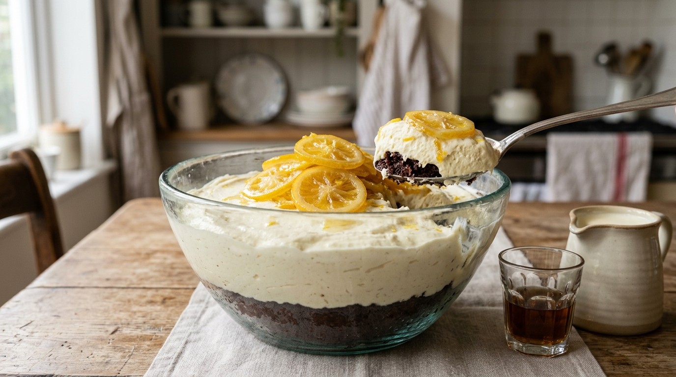 Witte Chocolademousse met Gekonfijte Citroen