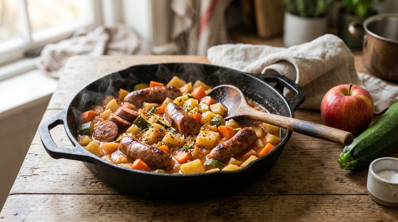Worst in de Groente recept Worst in de Groente recept