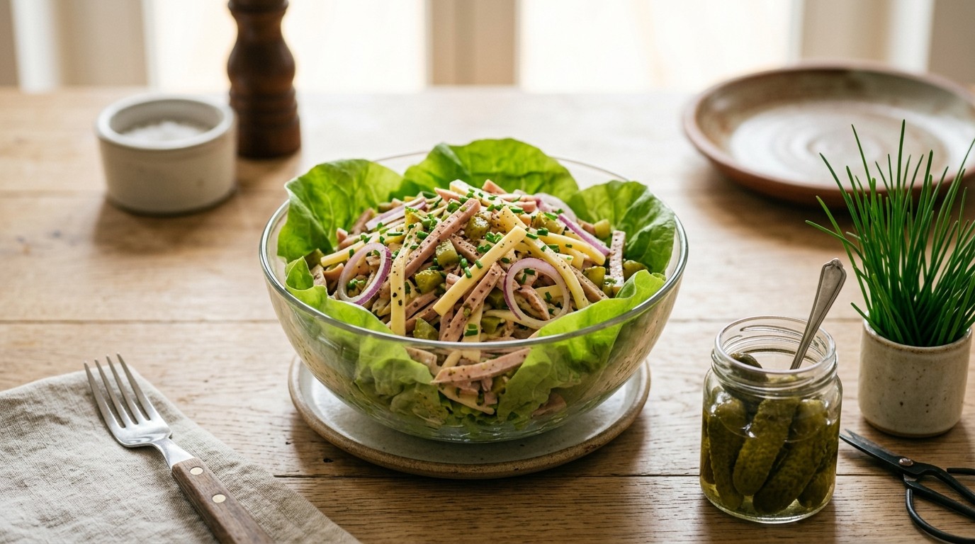 Worst-kaas Salade
