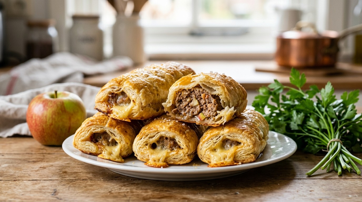 Worstenbroodjes (met Kaas)