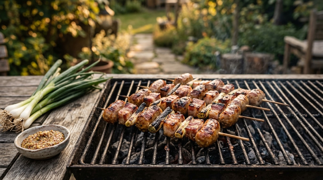 Worstspiesjes op de bbq