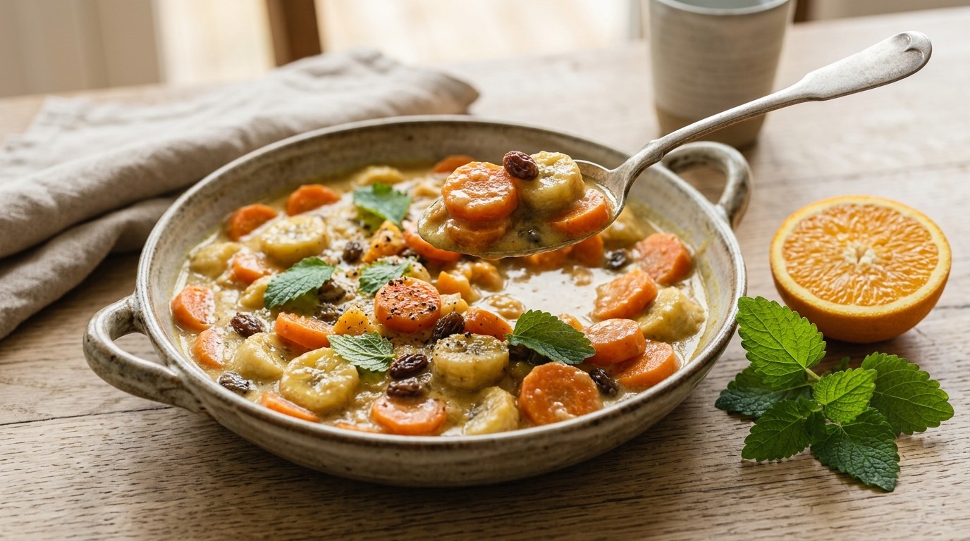 Wortel-bananenragôut recept Wortel-bananenragôut recept
