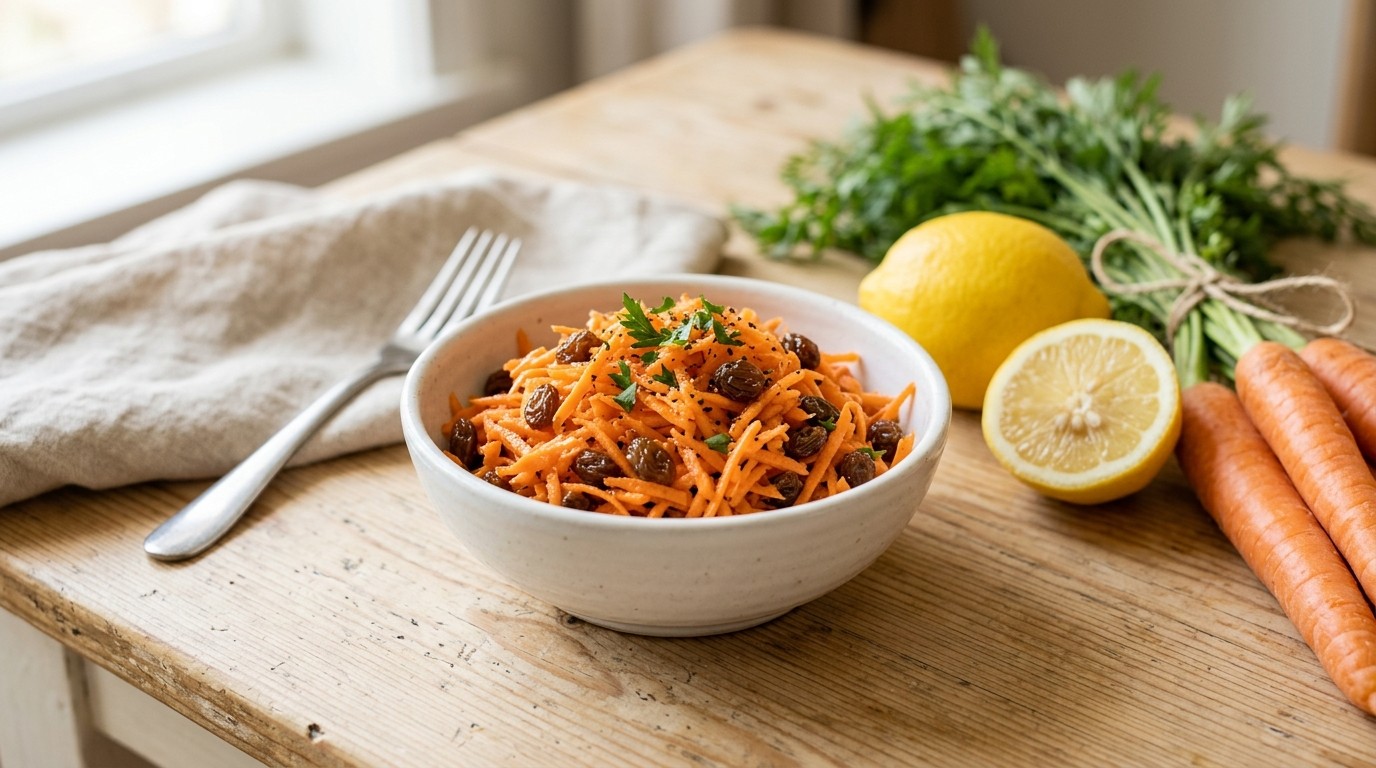 Wortel Salade met Rozijnen