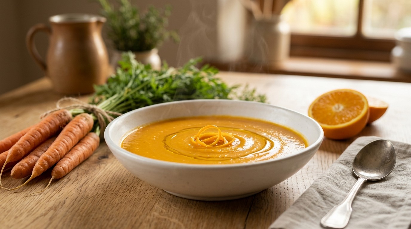 Wortelsoep met Sinaasappel recept Wortelsoep met Sinaasappel recept