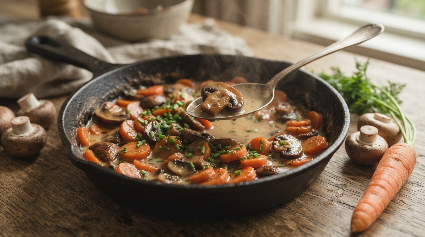 Worteltjes met Champignons recept Worteltjes met Champignons recept