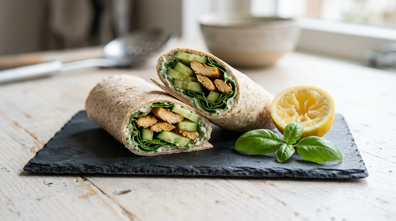 Wrap met Kalkoenfilet en Komkommer
