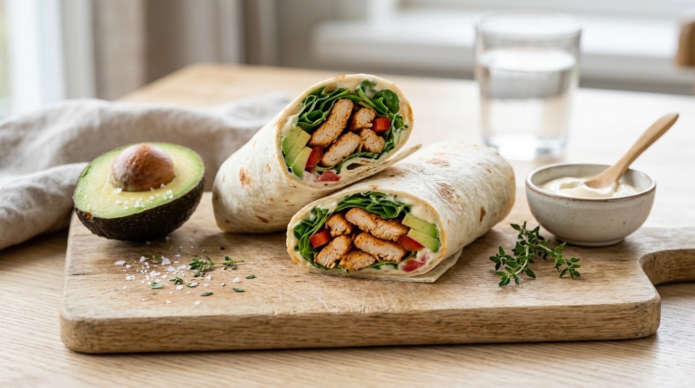 Wrap met Kalkoenfilet en Veldsla