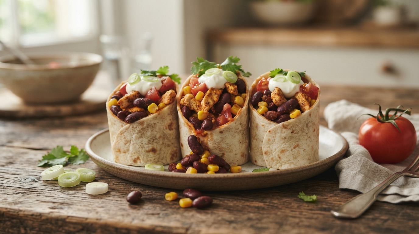Wraps met Kidneybonen en Lente-ui