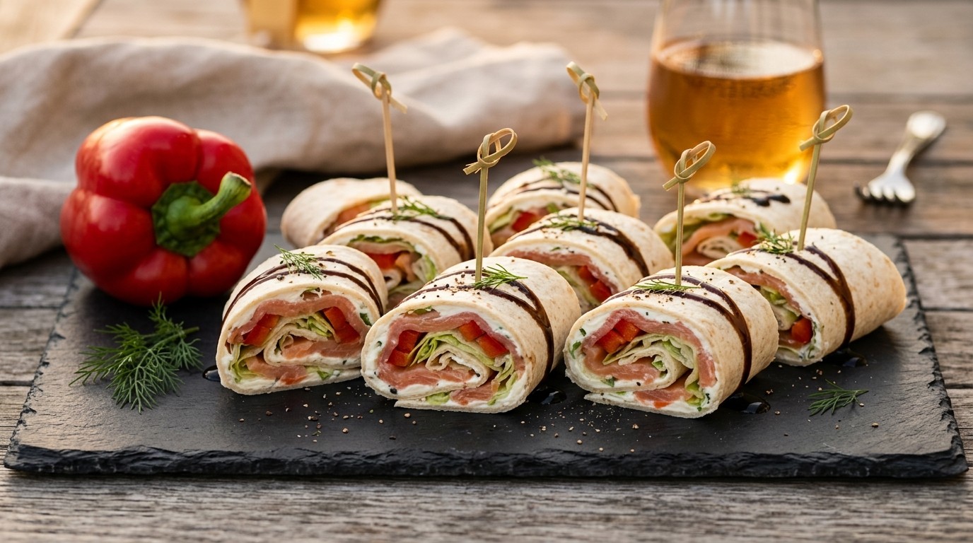 Wraps met Zalm en Balsamico