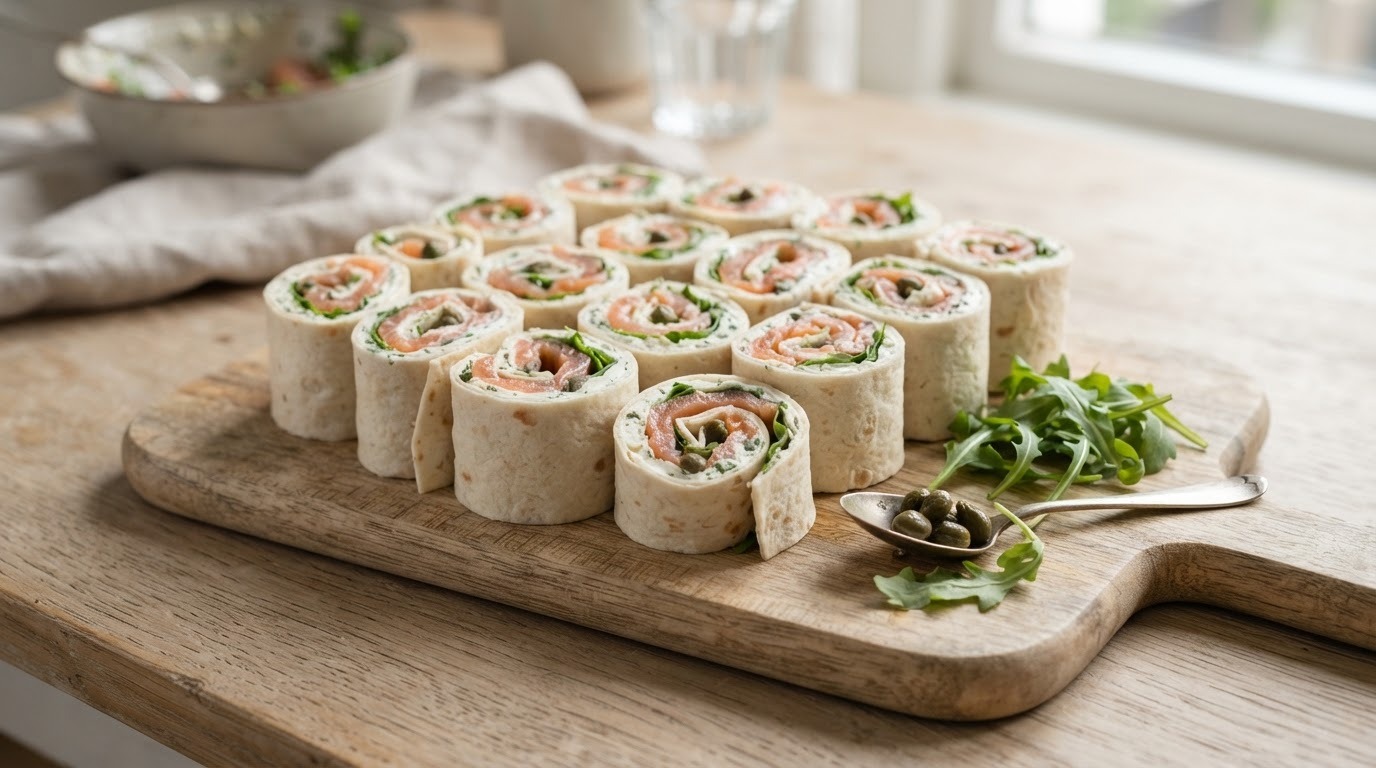 Wraps met Zalm en Roomkaas