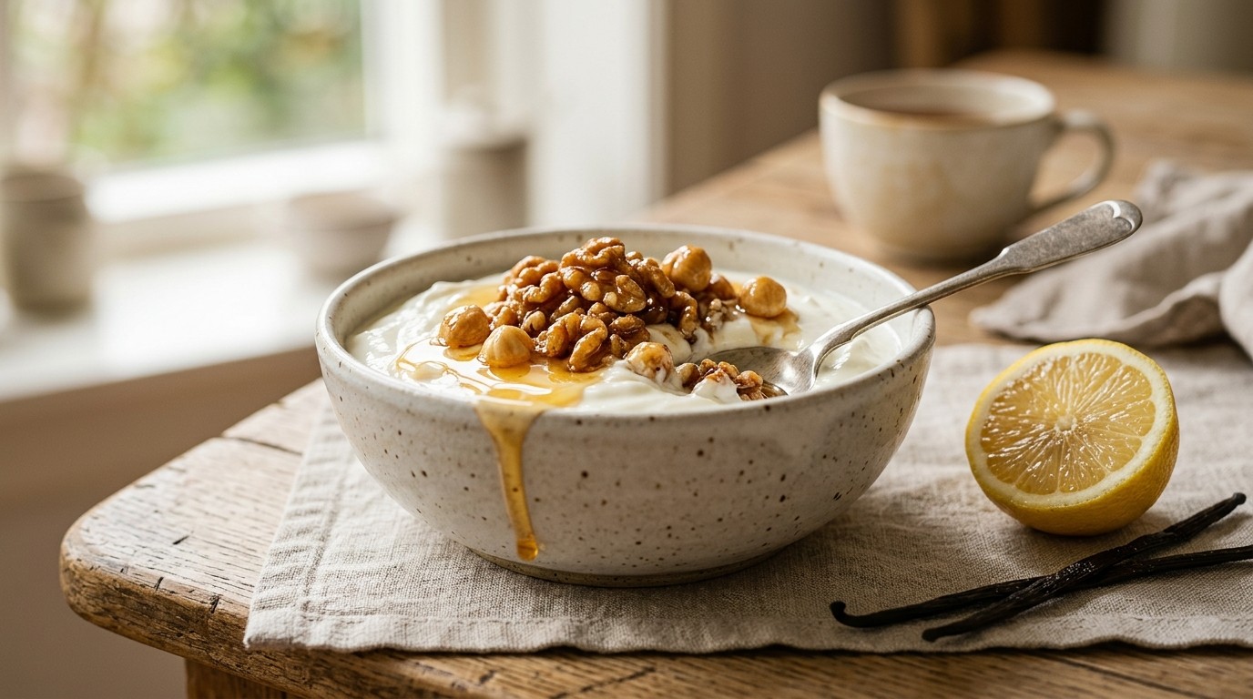 Yoghurt met Honingnoten